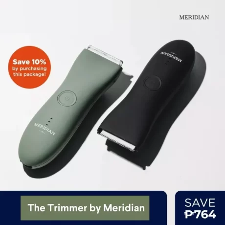 The Trimmer Duo by Meridian: Electric Waterproof Wet/Dry Groin & Body Shaver
