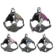 Kakaoppa 5 Colors S-XL Breathable Dog Harness Pet Soft Comfortable Reflective Strong Buckle Type Collar and 6 Colors Adjustbale Matching Leash for Large Dog Puppy Shihtzu Cat Rabbit