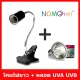Set of E27 ceramic lamp sockets, clamp type, long neck, bendable. With a combined UVA + UVB 3.0 lamp for all types of pets. There are three sizes of bulbs: 25W, 50W, and 75W.
