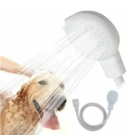 AINACHU White Pet Washing Spray Handheld Removable Dog Shower Head Pet Washing Sprinkler Plastic Pet Shower Sprinkler Hose Cats
