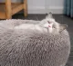 Cat bed, dog bed, pet bed, donut shape, soft fur, comfortable, soft and fluffy, dog bed, pets like it.