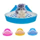 AINACHU Puppy Rabbit Guinea Pig for Hamster Cavy Pet Products Corner Toilet Cages Accessories Pee Pot Potty Bowl Corner Litter Trays Pee Toilet Small Animal Supplies