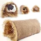 MAGIC WAND FOREBODE75DE7 Small Animals Spacious Space Arched Tunnel Tubes Grass Rabbit Nest Rabbit Hideaway Toy Hamster Tunnel Guinea Pig Tunnels Pet Game Tunnels