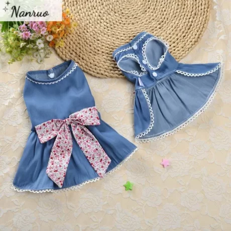 NANRUO Spring Summer Princess Dress Puppy Pet Costume Teddy Schnauzer Bichon Chihuahua For Small Medium Dog Dog Skirts Dog Dress Puppy Clothes Pet Supplies