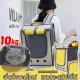 กระเป๋าแมว เป้สัตว์เลี้ยง 10KG ใบใหญ่มาก พับเก็บได้ ระบายอากาศได้ หน้าต่างกันสาด กระเป๋าสีขอบด้านข้าง