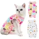 PCTYL36665 Breathable Abdominal Wounds Pet Supplies Cat Clothes Recovery Suit Coat Surgery Suits Cat Recovery Suit Surgery Recovery Suit