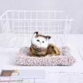 Cute Simulation Cat Toy Plush Stuffed Cat Toy For Home Car Decoration Y6I8