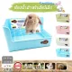 🐰 ห้องน้ำกระต่าย แบบสี่เหลี่ยม เข้ามุม Shobi-LODH130 / rabbit toilet Shobi