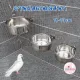 Stainless steel bird dishes, bird food bowls, Bird, Lovebird, Hong Kong, Fopus, hanging cage.