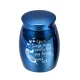 ?Ready Stock?Air Tight Pet Funeral Urn English Letters Metal Memory Box Pets Ashes Casket for Home