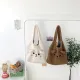 PCTYL36665 For Women Shoulder Bag Lamb Like Fabric Cartoon Embroidery Winter Tote Bag Shopper Bag Soft Plush