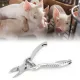 Stainless steel pig tooth scissors, ergonomic handle. Curved gourd tooth cutting scissors