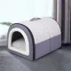 HTRF Foldable Semi Enclosed Warm Cat Nest Semi Enclosed Soft Winter Cat Villa Sleep Kennel Dog Tents Cave Sofa Comfortable Cat Tents Bed for Puppy