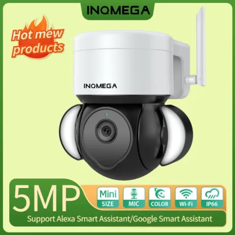 INQMEGA TUYA Alexa Smart Voice Camera Supports Homepage, Wired and Wireless Dual Connection Web Camera, Waterproof CC