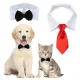 CHXONQ Easy Wear Fabric Kitten for Puppy Neck Ring for Small Medium Dog Cat Collar Dog Collar Dog Bow Tie Pet Costumes