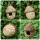 Hot Birds Nest Straw Hand Woven Straw Cages Birds Natural Friendly Roosting Small Animals Hut Hanging House Decor