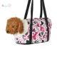 WMU7071 Warm Puppy Outdoor Travel Bags Soft Foldable Portable Dog Handbag Dog Sling Bag Canvas/Fleece Dog Shoulder Carrying Bag Outdoor