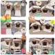 hamster house Wooden house for squirrels, sugar birds, parrots, hanging cages, hanging cages with rope ladders, 6 types to choose from.