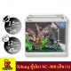ตู้ปลา XiLong SC-300 ตู้ปลาอุปกรณ์ครบชุด 15ลิตร พร้อมใช้งาน ขนาด 32cm (สีขาว)