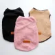 AuntieCindy Hot Sale Dog Vest Teddy Cashmere Cat Shirt Leather Label Soft Clothes for Small Pets Shihtzu Shirt
