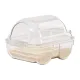 Pet Hamsters Bathroom Hamsters Stress Relief Cage Transparent Hamster Bathroom Box Anti-splash Sand Bath for Guinea Pig Cage Cute Car Shape Hamster Toilet Ideal Hamster Accessories