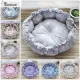 NANRUO Cloth Winter Cat Kennel Soft Plush Cat Soft Bed Dog Bed House Warm Cat Pumpkin Nest Kitten