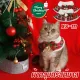 【Lulufafa】ผ้าคลุมคริสต์มาส สําหรับสัตว์เลี้ยง เสื้อผ้าสัตว์เลี้ยง ชุดแมว ให้ความอบอุ่น XS-M