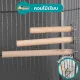 PetAble bird perch, wood, white, 1.8 cm, length 12-16 cm, wooden bird perch, natural wood perch Not harmful to birds, perches for birds, standing perches, parrot perches