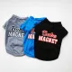 Kakaoppa 3 Colors Handsome Boy Dog Clothes Cool Summer Thin Breathable Shirt Babe Magnet Printed