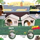 Hamster house, hedgehog, gatsby, wooden house with curved door 1941-1942# Pet house