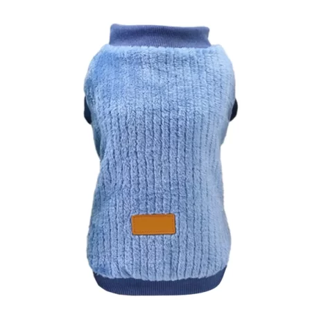 huanhuang? Dog Sweaters Comfortable Round Neck Solid Color Pet Winter Pullover Clothing for Home