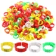 Chicken leg rings, chicken leg rings, fighting cock leg rings, chicken foot rings Available in many colors, 100 pieces/bag.