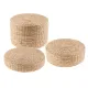 New Floor Pillow Eco-Friendly Meditation Cushion Round Straw Cushion Rustic Floor Cushion Straw Pouf Seat Meditation Ottoman Home Decor Buckwheat Floor Seat Cushion