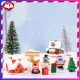 Resin Artificial Ornaments Cute Snowman Santa Claus Micro Landscape Layout Props Bonsai Decoration