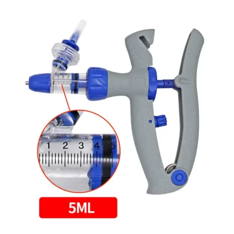 ปืนฉีดยาสัตวแพทย์ เข็มฉีดยาสัตว์ เข็มฉีดยาสัตวแพทย์ เข็มฉีดยาอย่างต่อเนื่อง 5 ml. (ปรับได้ 0.2 ml. - 5 ml.)
