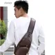 SHENEY Unique Messenger Bag Sports Anti-theft Leather Outdoor Cycling Shoulder Bag Chest Bag Handbag Crossbody Bag