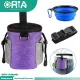 ORIA Dog Treat Pouch Large Dogs Walking Training Bags Puppy Treat Bag Oxford Cloth with Foldable Bowl