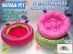 dog bed cushion cat bed cushion small donut round cushion Size 48x48x16cm. There are 4 patterns to choose from.