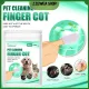 ZZEWEA SHOP 20Pcs/Bag Wet Wipes Remove Tartar Cochlear Cleaning Finger Cover Finger Cot Oral Care Pet Cleaning Teeth