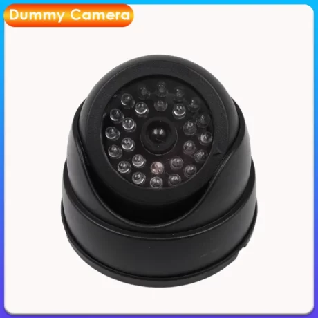 Dummy Camera Fake Dome Camera Battery Power Outdoor Indoor Fake Security Camera CC Surveillance for Home Use Flashing Red LED