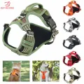 BC Oxford Cloth Reflective Pet Harness Pet Dog Vest with Vertical Handle Adjustable Dog Collars For Big Medium Dogs