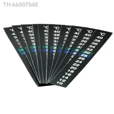 ? Aquarium Thermometer Fish Tank Liquid Discolor Temperature Tester Sticker Digital Display Adhesive Strip Portable