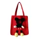 Pet Carrying Bag Portable Large Capacity Cartoon Mouse Doll Decor Pet Cat Carrier Traveling Bag Pet Supplies