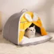 FREDDE Non-slip Winter Warm Cat House Plush/Cloth Thicken Cat Bed Nest Pet Sleeping Bed Windproof Cat Sleeping Cave Winter