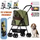 【Fei_fei】Pet trolley รถเข็นสุนัขและแมว 4 ล้อ รถเข็นสัตว์เลี้ยง ถพับเก็บได้คะ โครงสร้างแข็งแรง พร้อมส่งจ้า