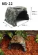 House for land turtles or large water turtles Tunnel cave for hiding land turtles or sea turtles. There are 2 sizes.