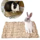 Edible rabbit bed The mattress is made from hay. rabbit sleeping nest dry grass mattress