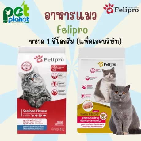 [1kg.] อาหารแมว Felipro อาหารแมวทุกช่วงวัย อาสำหรับ แมว ทุกสายพันธุ์ ขนมแมว อาหารลดการเป็นนิ่ว ขนาด 1 กก.