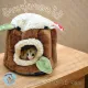 V (soft log house) Tree stump house, log house, sugar house, sugar mattress, house, sugar mattress, squirrel, hamster, dormouse, bird