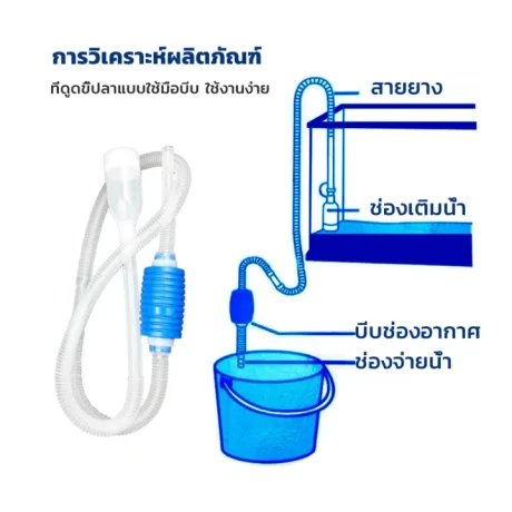 Makayo ????????????? ????????????????? ????????????????????? ?????????? 1.8m Fish tank cleaning